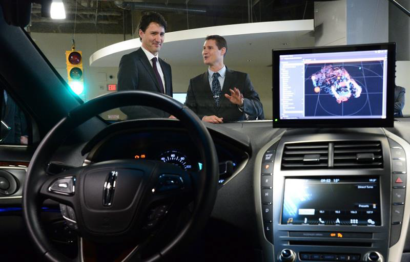 Justin Trudeau visits Blackberry QNX AVIC