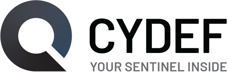 CYDEF logo, with text that reads "Your Sentinel Inside"