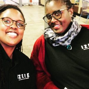 A "selfie" photo of mother-daughter co-founding team of Izere Coffee, Deborah Ntawigirira and Consolata Ndayishimiye