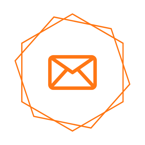 mail icon orange