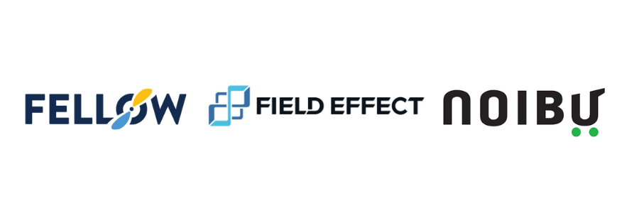 logo of field effect, noibu, and fellow