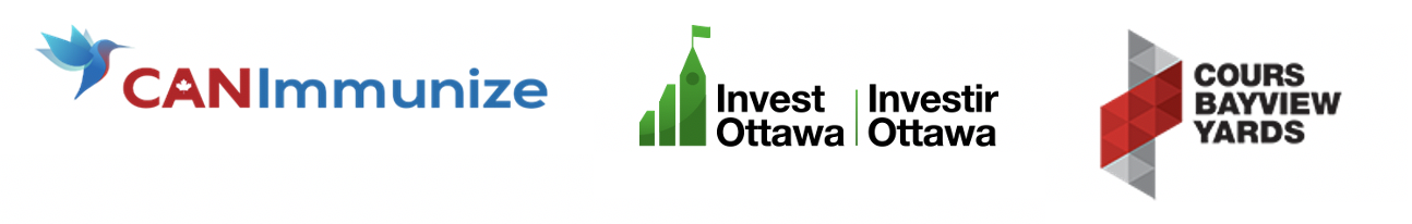 CAN Immunize Invest Ottawa and Bayview Yards logos